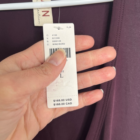 NWT Anthropologie DOLAN Sleeveless Draped Maxi Dress in Wine Size Large - Picture 13 of 16